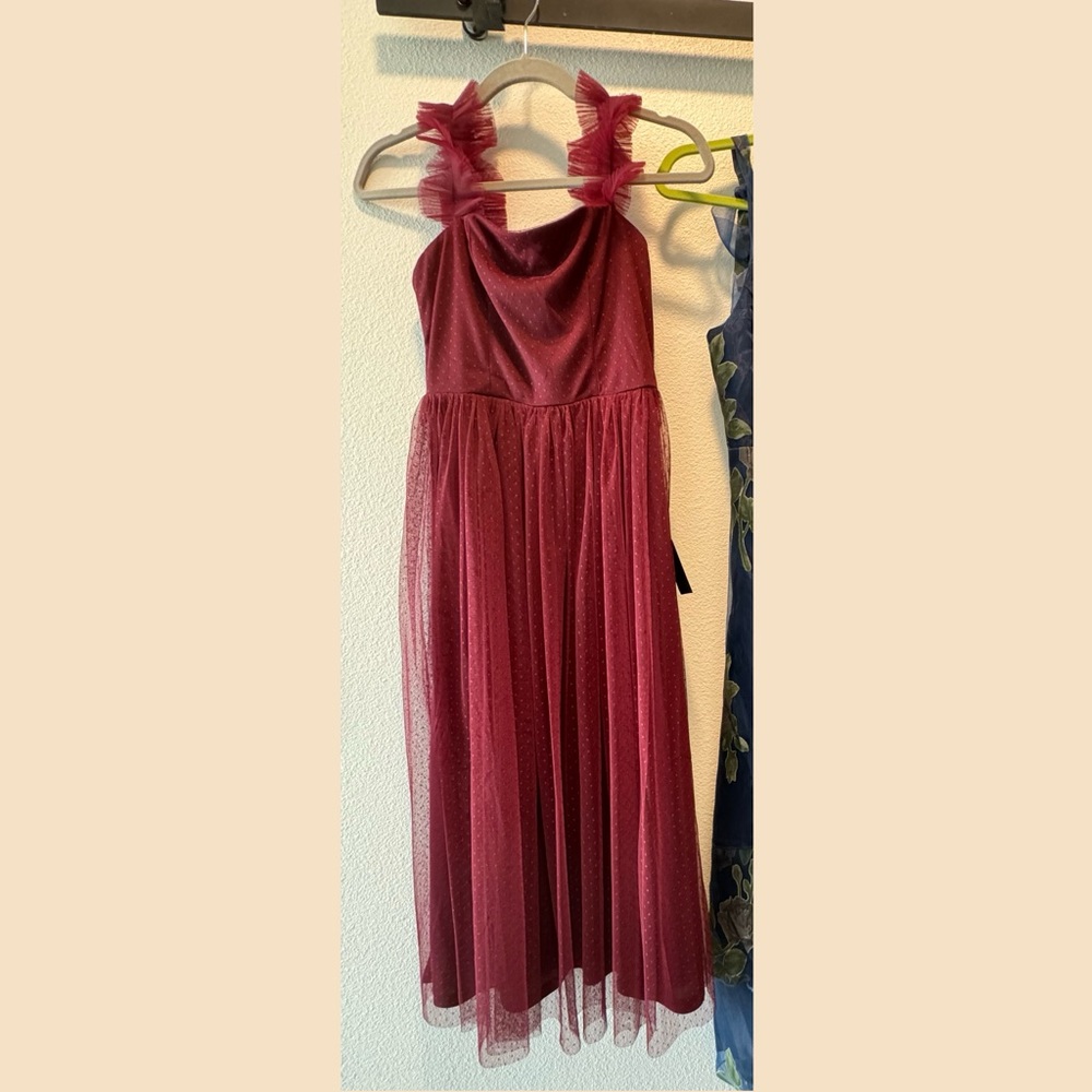 New With Tags! Burgundy Dress